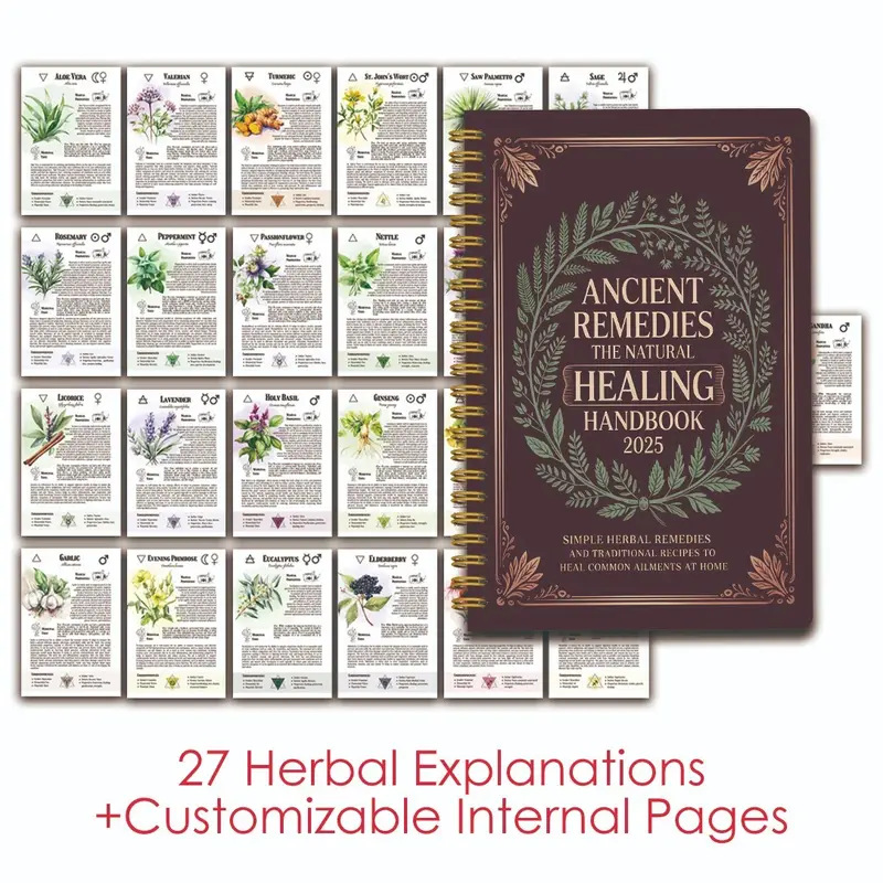 Health & Wellness Studio - Natural Remedies Handbook with Ancient Cures
