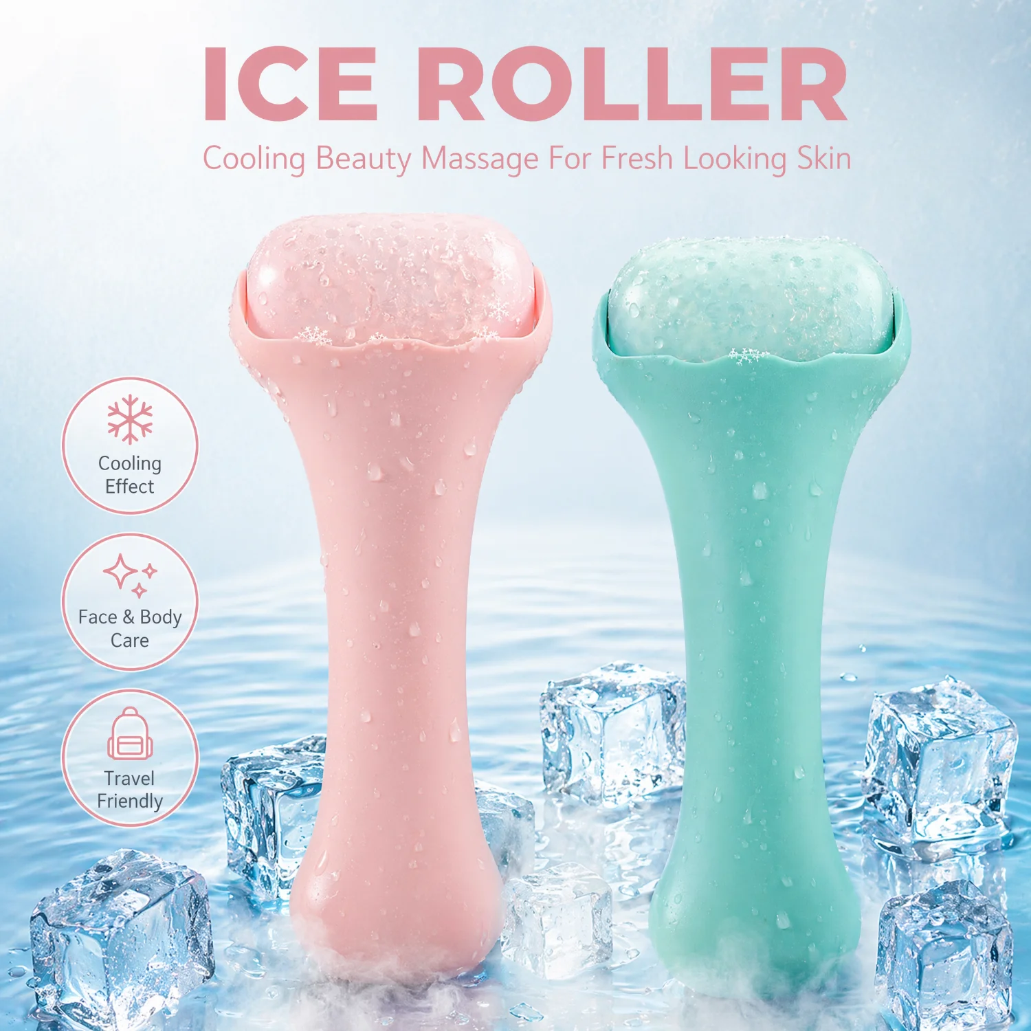Ice Roller Face Cold - Ice Roller Facial Tool Cooling Face