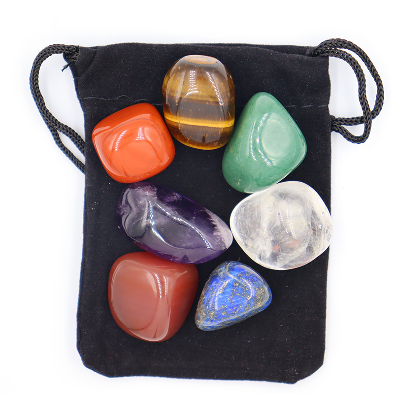 7pc/set Natural crystal Yoga P - Healing Crystal Set ulasan dan harga
