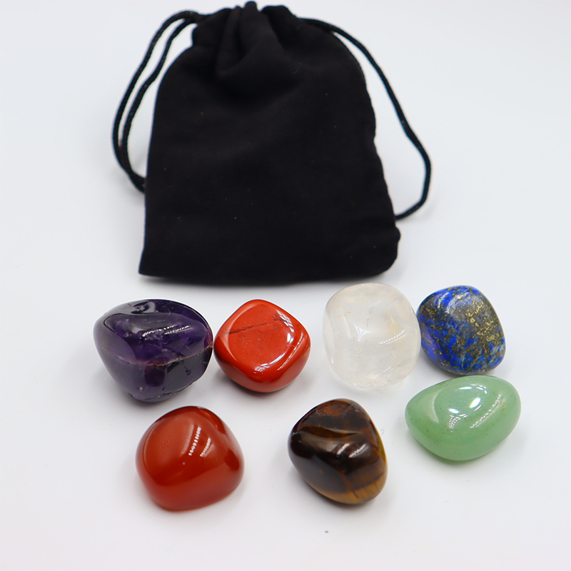7pc/set Natural crystal Yoga P - Healing Crystal Set ulasan dan harga