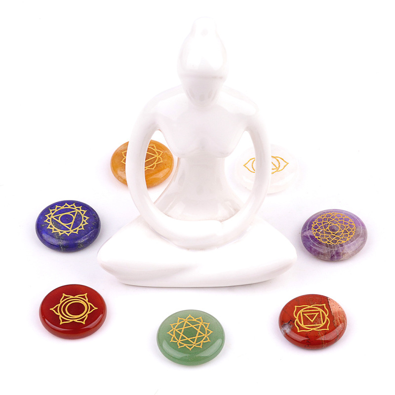 7pcs/set Natural Stone Beads O - Healing Crystal Set ulasan dan harga
