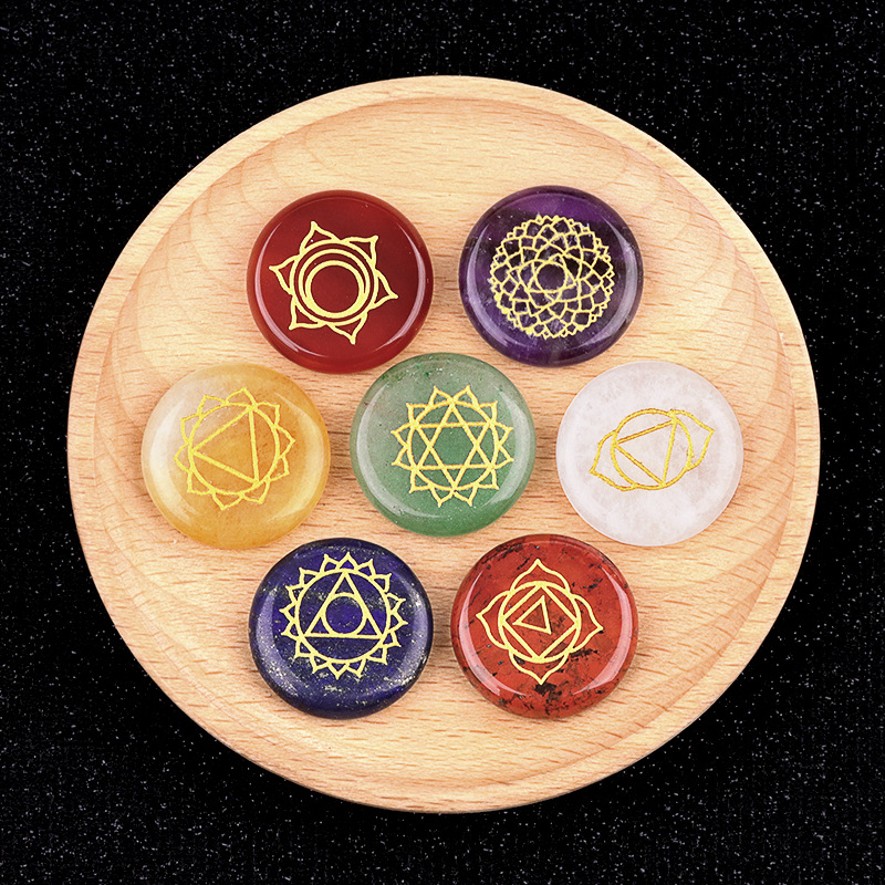 7pcs/set Natural Stone Beads O - Healing Crystal Set ulasan dan harga