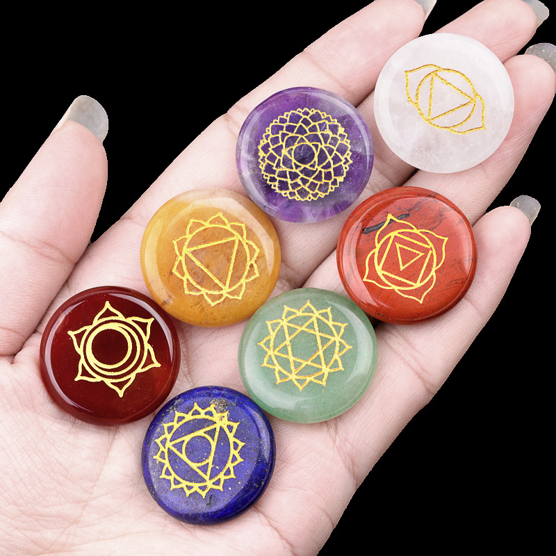 7pcs/set Natural Stone Beads O - Healing Crystal Set ulasan dan harga