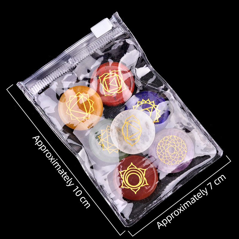 7pcs/set Natural Stone Beads O - Healing Crystal Set ulasan dan harga