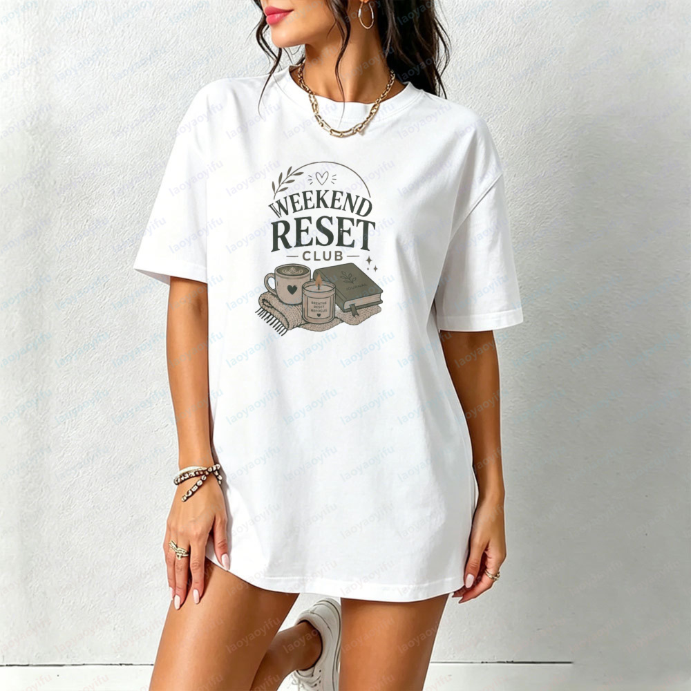 Weekend Reset Club T-Shirt Sel - Health Wellness Gifts Women ulasan dan harga