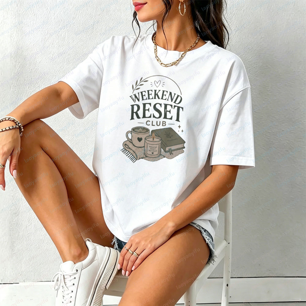 Weekend Reset Club T-Shirt Sel - Health Wellness Gifts Women ulasan dan harga