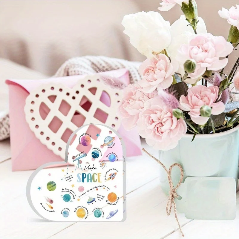 Acrylic Heart Mental Health De - Health Wellness Office ulasan dan harga