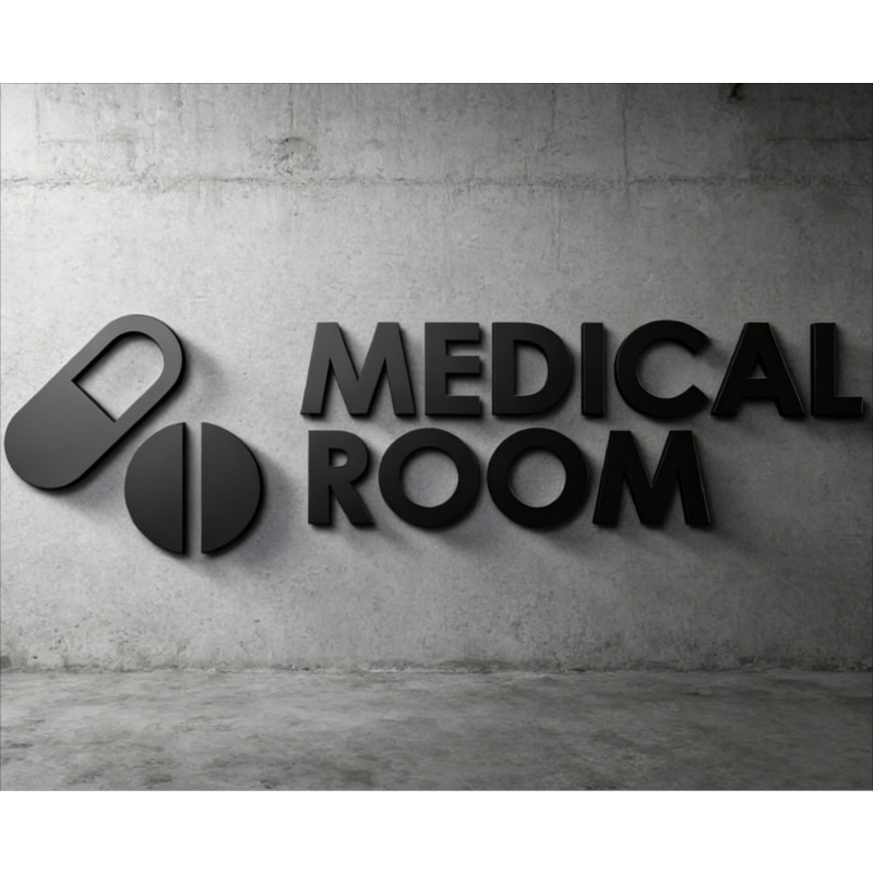 Medical Room Sign - Acrylic 3D - Health Wellness Office ulasan dan harga