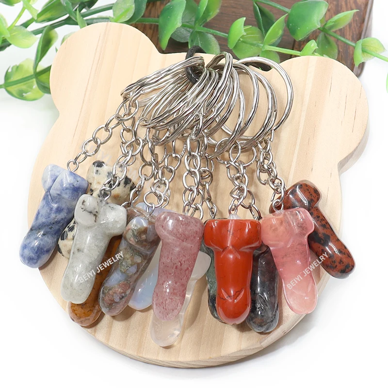 10Pcs/Set Penis Pendant Carved - Healing Crystal Set ulasan dan harga