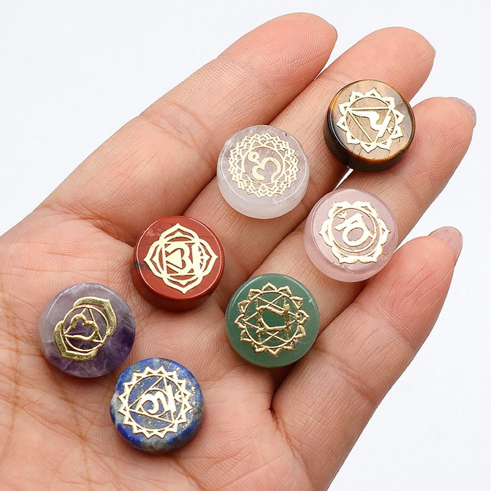 7 PCS/set Natural Stone Seven  - Healing Crystal Set ulasan dan harga