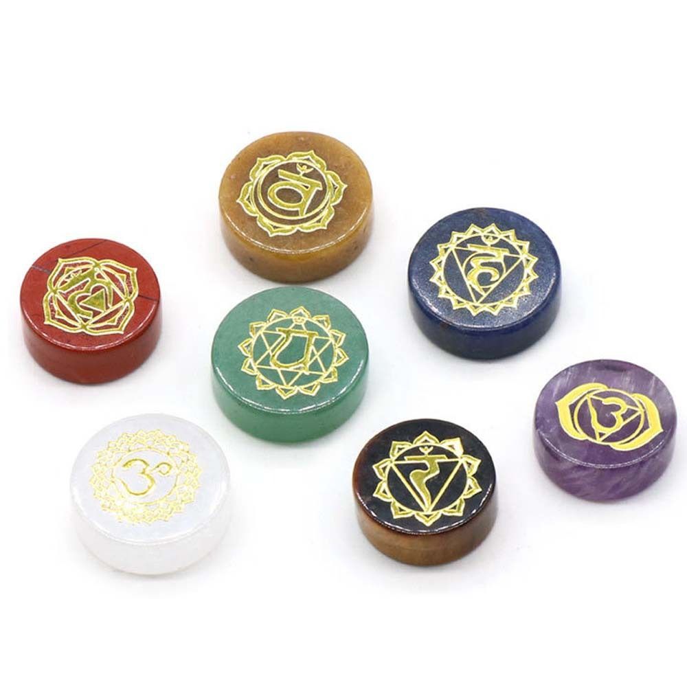 7 PCS/set Natural Stone Seven  - Healing Crystal Set ulasan dan harga