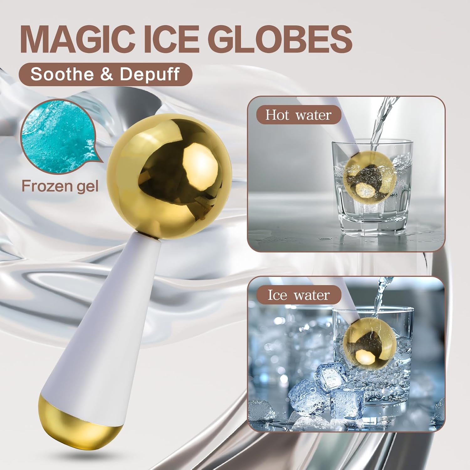 Ice Globes for Face Eyes Steel - Ice Roller Face Cold ulasan dan harga