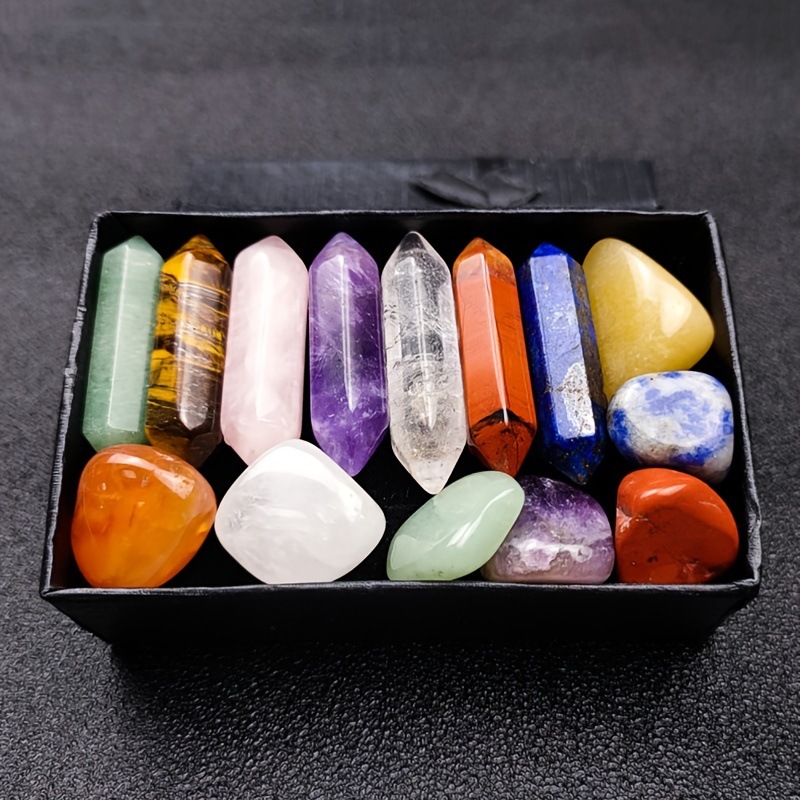Set Hexagon Rose Quartz Gems 1 - Healing Crystal Set ulasan dan harga