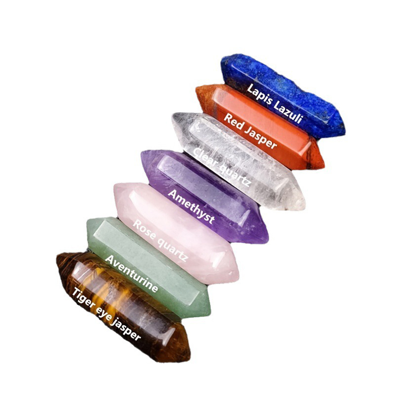 Set Hexagon Rose Quartz Gems 1 - Healing Crystal Set ulasan dan harga