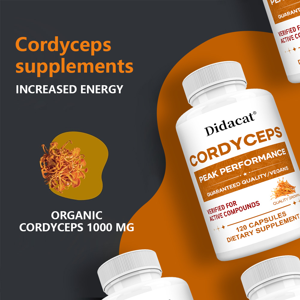 Cordyceps Mushroom Capsules 10 - Health Wellness Energy ulasan dan harga