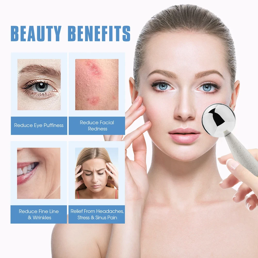 Ice Globes for Facials 360 Rot - Ice Roller Face Cold ulasan dan harga