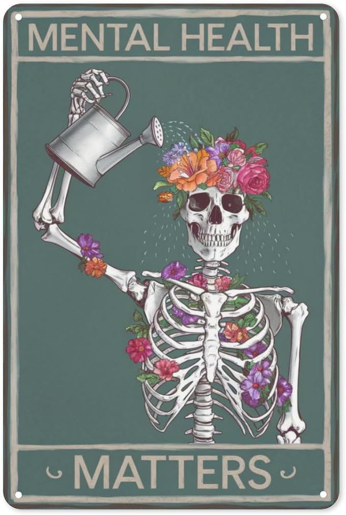 Gothic Wellness Tin Sign 8X12I - Health Wellness Office ulasan dan harga